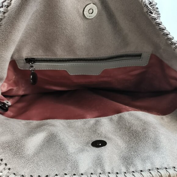 NEW STELLA MCCARTNEY  Falabella  Shoulder Bag Metallic Grey - Picture 14 of 14